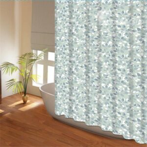 Creative Black and White Leaves Shower Curtain