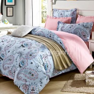 Concise Floral Pattern 4-Piece Bedding Sets