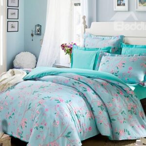 Fresh Flowers Pattern 4-Piece Bedding Sets