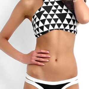Black and White Max Color 2-Piece Bikini