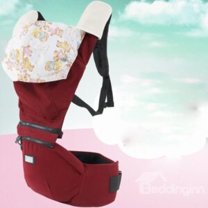 Lively Red Color Super Comfortable Cotton Baby Carrier with Hood