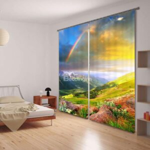 3D Beautiful Rainbow Energy Saving Curtain
