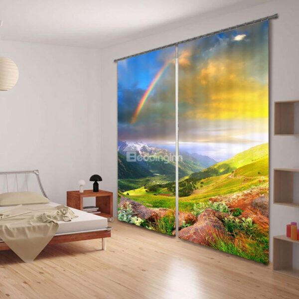 3D Beautiful Rainbow Energy Saving Curtain
