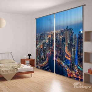 Daybreak City Scenery 3D Blackout Curtain