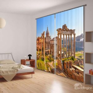 Ancient Rome Scenic Spot 3D Blackout Curtain