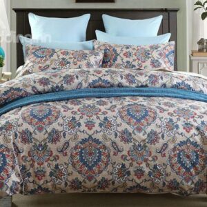 Noble Jacquard Vintage Style Cotton 4-Piece Duvet Cover Sets