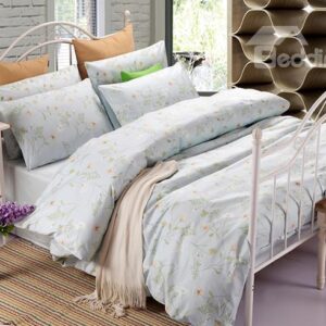Slap-up Elegant Camellia 100% Cotton 4-Piece Duvet Cover Sets