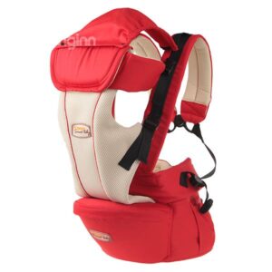 Safe Comfortable Multi Functional Red Cotton Baby Carrier