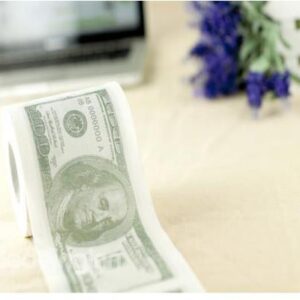 Special Personal Design with Dollar and Euro Pattern Toilet Paper
