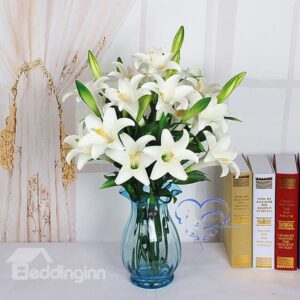 Lovely Lily Flowers 4-Color Decorative 1-Piece Artificial Flower