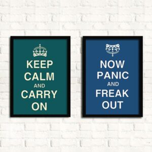 Creative Funny Words and Quotes 2-Piece Framed Wall Prints