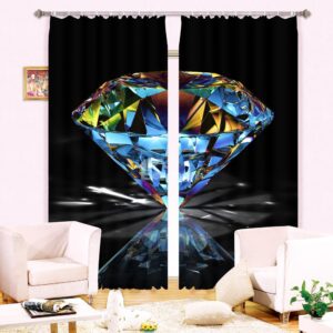Wonderful Shining Diamond 3D Blackout Curtain