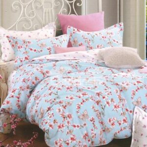 Alive Butterflies Flying across Flowers 4-Piece Duvet Cover Sets