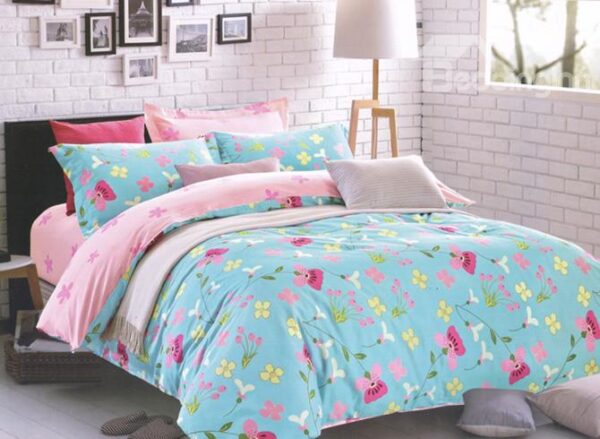 Sweet Floral Cotton 4-Piece Duvet Cover Sets