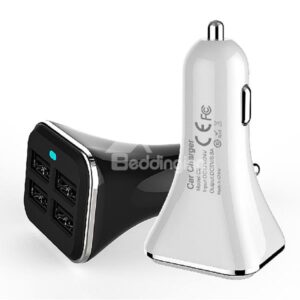 4-Port USB Cigarette Lighter Power Adapted Car Chager