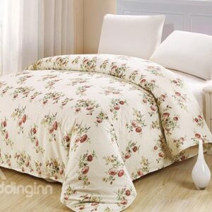 Pastoral Wild Flower 4-Piece Cotton Duvet Cover Sets