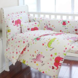 Super Cute Pink Elephant 10-Piece Crib Bedding Sets