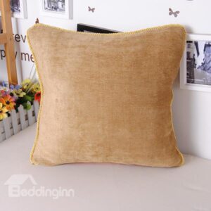 Super Cozy Chenille Solid Color Throw Pillowcase