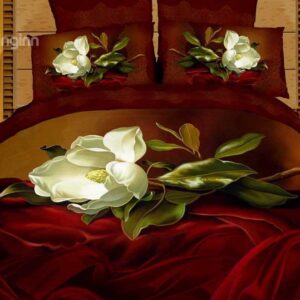 Vintage Romantic White Flower 2-Piece Pillow Cases