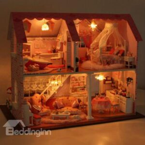 Individual Stunning Princess Pink DIY Handmade House