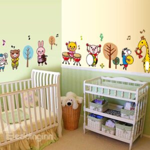 Bouncy Animals Concert Wall Sticker for Baby&Kids
