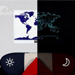 Consice and Unique Fashion Style Scrapeable Luminous World Map