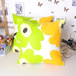 Classy Sunflower Printing Soft Cotton Throw Pillowcase