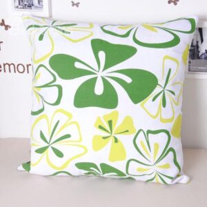 Elegant Green Grass Comfortable Cotton Throw Pillowcase