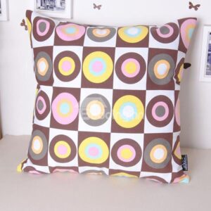Fancy Faddish European Style Circle Printing Throw Pillowcase