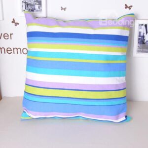 Super Comfy Fashionable Stripe Contemporary Style Throw Pillowcase