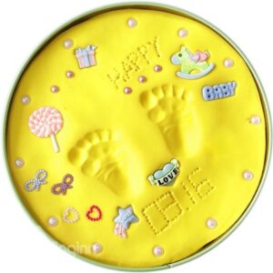 Cute Doggy Pot New Born Baby Foot and Hand Print Frame