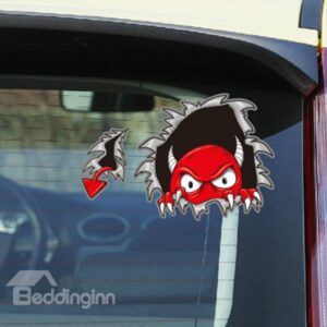 Vivid Ghastly Monster Climbing out of the Hole 3D Car Stickers