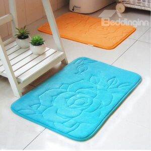 Gorgeous Rose Print Multi-Color Anti-Slip Water-Absorbing Area Rugs