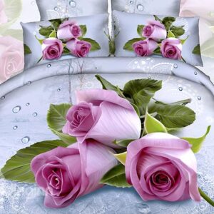Pretty Romantic Rose 2-Piece Cotton Pillow Cases
