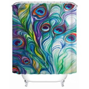 Fantastic Creative Peacock Colorful World Shower Curtain