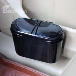 Creative Practical Dual Lids Car Trash Can