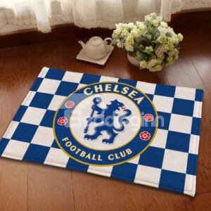 Creative Football Club Theme Chelsea Emblem Area Rugs