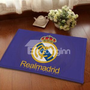 Creative Football Club Theme Real Madrid Emblem Area Rugs