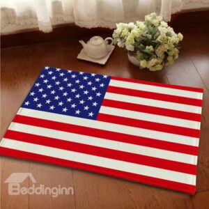 Top Quality Flannel Anti-Slipping American Flag Area Rugs