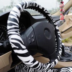 Super Popular Zebra Pattern Steering Wheel Cover