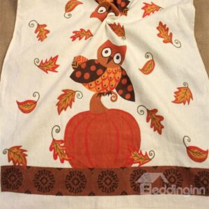 Unique Cozy Pure Cotton Owl Image Towels