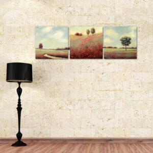 Lovely Beautiful Countryside Scenery 3-Panel Canvas Wall Art Prints