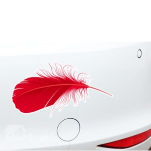 Well Designed Real Feather Printing Car Stickers