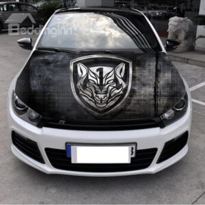 Popular Selling Black Classic Wolf Head Pattern Car Stickers