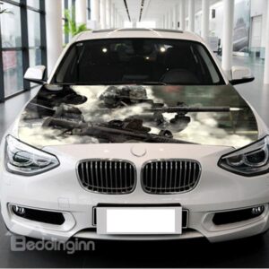 Realistic Soldiers Fighting in the War Scene Car Stickers