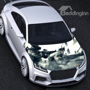 Super Cool All-Out Armed Special Soldiers Pattern Car Stickers