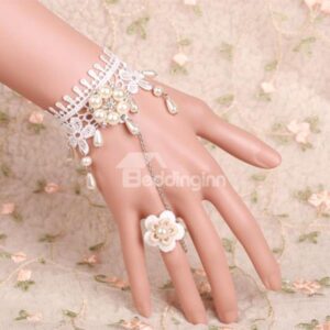 Popular High Quality Lovely White Princess Style Lace Bracelet