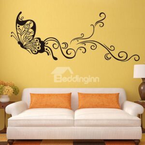 Glamorous Dancing Fairy Butterfly Removable Wall Sticker