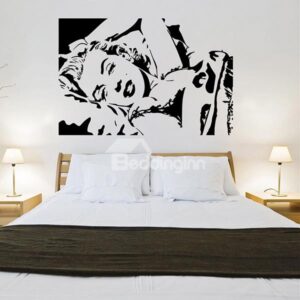 Gorgeous Sleeping Beauty Marilyn Monroe Wall Sticker