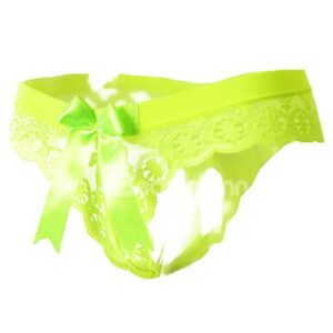 Big Bow Solid Color Women's Lace Panties